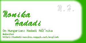monika hadadi business card